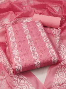 Peachmode Ethnic Motifs Printed Unstitched Dress Material