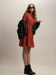 Vero Moda Printed A-Line Dress