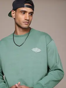 The Roadster Life Co. Brand Logo Applique Detailed Relaxed Fit Sweatshirt