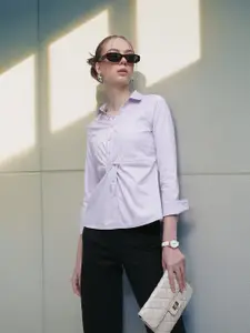 French Connection Opaque Twist Detail Casual Shirt