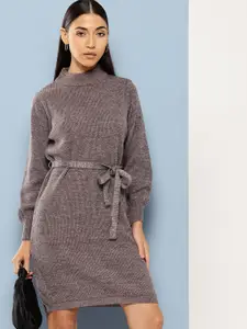 Chemistry Puff Sleeve Jumper Dress
