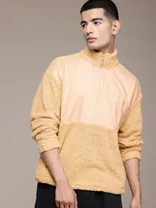 The Roadster Lifestyle Co. Mock Collar Sherpa Sweatshirt