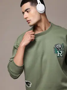 The Roadster Lifestyle Co. Relaxed Fit Printed Sweatshirt