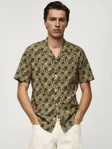 MANGO MAN Printed Casual Shirt
