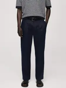MANGO MAN Men Relaxed Fit Trousers