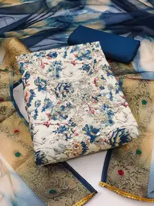 Peachmode Floral Printed Pure Cotton Unstitched Dress Material