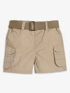 Ed-a-Mamma Baby Boys Mid-Rise Cotton Cargo Shorts