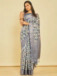 Soch Zari Chanderi Saree