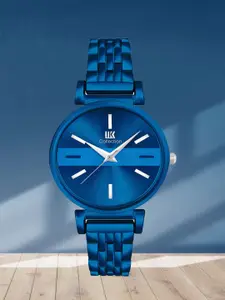 IIK COLLECTION Women Round Dial Stainless Steel Bracelet Style Straps Analogue Watch