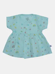 Dear Little Girls Round Neck Fit & Flare Dress