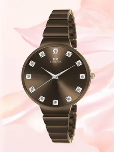 IIK COLLECTION Women Dial & Stainless Steel Bracelet Style Straps Analogue Watch IIK-3139W