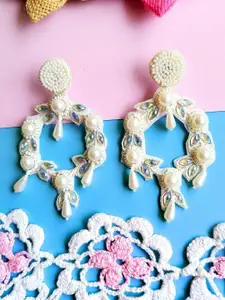 Sangria Artificial Beads Drop Earrings