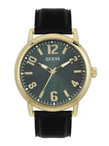 GUESS Men Leather Straps Analogue Watch - U1410G2M