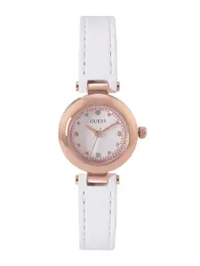 GUESS Women Leather Straps Analogue Watch U1404L2M