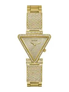 GUESS Women Trend Fame Embellished Dial Bracelet Style Analog Watch - GW0644L2