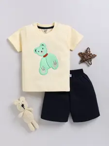 Toonyport Boys Printed Pure Cotton T-shirt with Shorts