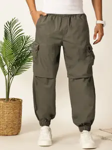 Thomas Scott Men Mid-Rise Comfort Easy Wash Cargos Trousers