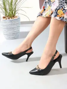 Carlton London Pointed Toe Slim Heeled Pumps