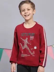 Monte Carlo Boys Printed Round Neck Sweatshirt
