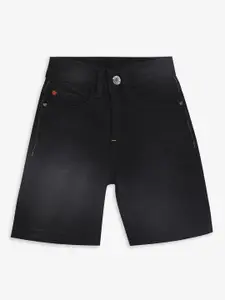 Ed-a-Mamma Boys Mid-Rise Pure Cotton Casual Denim Shorts