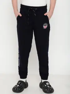 Octave Boys Printed Cotton Mid Rise Joggers