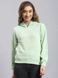 Monte Carlo Women Printed Hooded Sweatshirt
