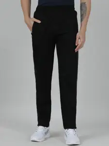 Crocodile Men Cotton Relaxed-Fit Mid Rise Track Pants