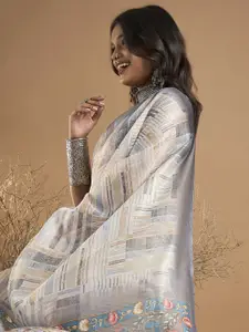 Saree mall Organza Sungudi Saree