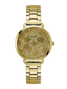 GUESS Women Embellished Dial & Stainless Steel Analogue Watch - GW0670L2