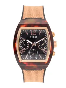 GUESS Women Trend Raven Dial & Silicon Straps Analogue Multi Function Watch GW0306L3