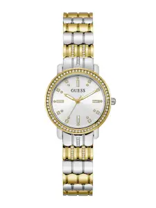 GUESS Women Dress Hayley Embellished Analogue Watch GW0612L2