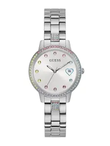 GUESS Women Dial & Bracelet Style Straps Analogue Watch GW0657L1