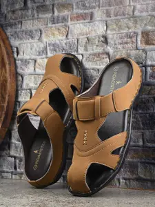 The Roadster Lifestyle Co. Men Beige Lightweight Comfort Sandals