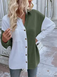 StyleCast Women Opaque Colourblocked Casual Shirt