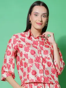 BAESD Women Comfort Floral Opaque Printed Casual Shirt