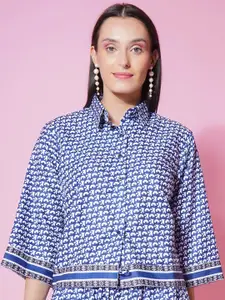 BAESD Women Comfort Opaque Printed Casual Shirt