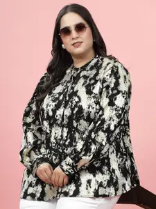 EVERYDAY by ANI Women Comfort Animal Semi Sheer Printed Casual Shirt