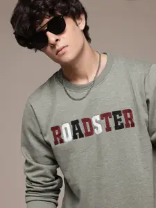 The Roadster Lifestyle Co. Brand Logo Print Sweatshirt