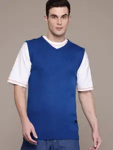 The Roadster Lifestyle Co. V-Neck Acrylic Sweater Vest