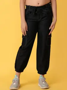 V-Mart Girls Mid-Rise Clean Look Cotton Cropped Jeans