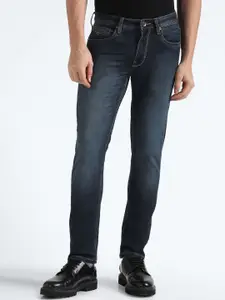 Flying Machine Men Tapered Fit Heavy Fade Clean Look Stretchable Jeans