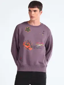 Flying Machine Men Printed Sweatshirt