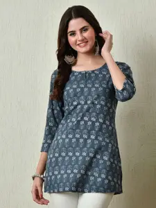 KALINI Floral Printed Pure Cotton Kurti