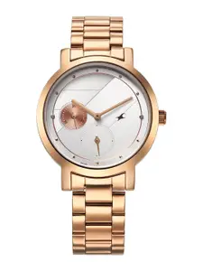 Fastrack Women Textured Analogue Watch 6225WM01