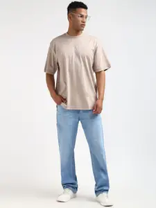 Calvin Klein Jeans Men Solid Round Neck Cotton Oversized T-shirt