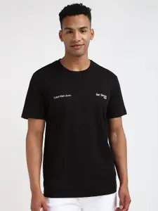 Calvin Klein Jeans Men Solid Round Neck Cotton T-shirt