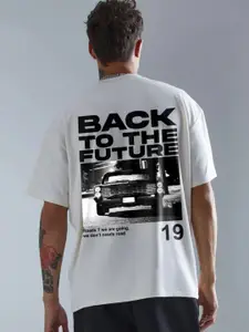 PRONK Men Back to the Future Typography T-shirt