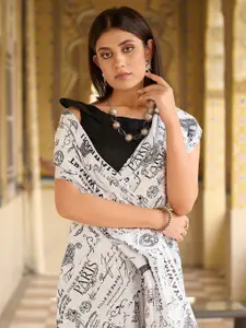 Saree mall  Ethnic Motifs Block Print Sarees