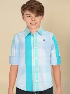 Allen Solly Junior Boys Slim Fit Buffalo Checks Opaque Checked Casual Shirt