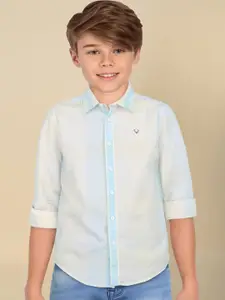 Allen Solly Junior Boys Slim Fit Opaque Checked Casual Shirt